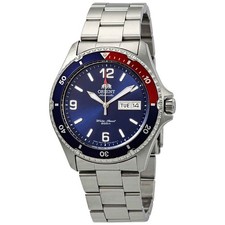 Usado, Relógio masculino Orient Mako II automático mostrador azul moldura Pepsi FAA02009D9 comprar usado  Enviando para Brazil