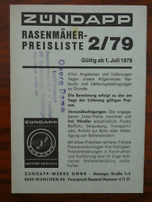 Zündapp rasenmäher preislist gebraucht kaufen  Wiesloch
