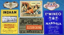 Lotto etichette pubblicitarie usato  Garlasco