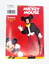 Padrão de costura masculino Simplicity Disney Mickey Mouse 9386 tamanho. XS-XL sem cortes comprar usado  Enviando para Brazil