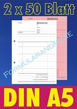 Rechnungsblock din 2x50 gebraucht kaufen  Geringswalde