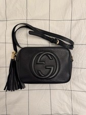 Gucci black leather for sale  LONDON