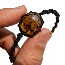 Bracelete de cristal com punho de macramê boho feito à mão pedra preciosa de turmlaina natural no Brasil comprar usado  Enviando para Brazil