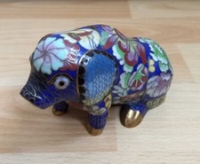 Cloisonne schwein figur gebraucht kaufen  Dortmund
