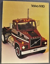 1982 Volvo N10 Caminhão Catálogo Folheto Turbo 6 Semi Carga Dump Bom Original, usado comprar usado  Enviando para Brazil