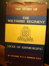 Wiltshire regiment history for sale  SOUTHEND-ON-SEA