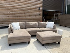 Beige corner sofa for sale  OXTED