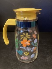 Pichet verre décor d'occasion  Sillé-le-Guillaume