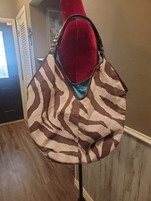 Bolsa satchel Jessica Simpson marrom zebra estampa animal bolsa grande transporte tudo  comprar usado  Enviando para Brazil