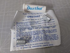 Owzthat cricket dice for sale  MANCHESTER