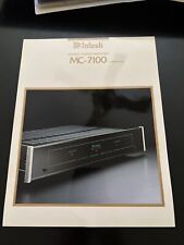 Mcintosh 7100 amplifier for sale  Garfield