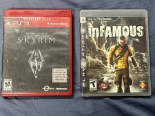 inFAMOUS –PS3 (Sony PlayStation 3, 2009) Completo E Skyrim Excelente Estado comprar usado  Enviando para Brazil