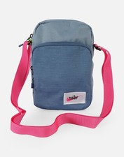 Bolsa de ombro feminina Nike NSW Heritage item pequeno rosa azul bolsa tiracolo de viagem comprar usado  Enviando para Brazil