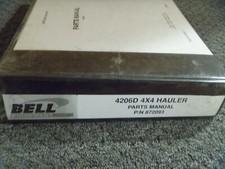 Usado, Bell 4206D 4x4 caminhão trator peças catálogo manual P/N 872093 xo comprar usado  Enviando para Brazil