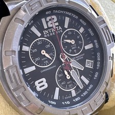 Relógio masculino Invicta Reserve Ocean Hawk cronógrafo mostrador preto aço inoxidável comprar usado  Enviando para Brazil