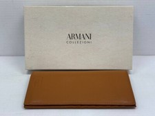 Carteira longa masculina de couro ARMANI COLLECTZIONI bolsos cartões bolsa de embreagem #YAM388 comprar usado  Enviando para Brazil