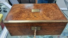Antique walnut leather for sale  BEDFORD