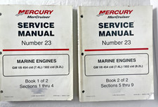 Manual de serviço MerCruiser 23 GM V8 454 7.4L 502 CID 8.2L 1998-2001 livros 1 e 2 comprar usado  Enviando para Brazil
