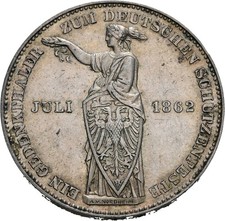 Frankfurt vereinstaler 1862 gebraucht kaufen  München