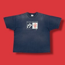 Camiseta Vintage Thrashed Sun Faded Graphic Anos 90 Seattle Grunge Estética Azul GG comprar usado  Enviando para Brazil