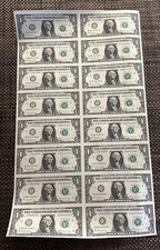 Uncut sheet one for sale  Twentynine Palms