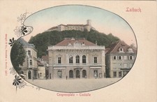Używany, SLOVENIA - Ljubljana Laibach Lubiana 1900 Congressplatz - Cartolina Ed.Stengel na sprzedaż  Wysyłka do Poland