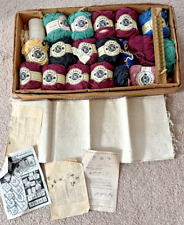 Kit de fabricação de tapete vintage 1960 Lily-Wards e tapete de lona 40x27 com etiqueta Wards comprar usado  Enviando para Brazil