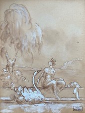 Léda cygne dessin d'occasion  Paris IX