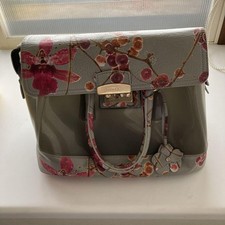 Bolsa Feminina Furla Bolsa Floral Cinza Rosa Doce Edição Limitada Muito Bom Estado Rara Popular comprar usado  Enviando para Brazil