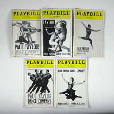 Lote 5 Playbill Paul Taylor Dance Company Lisa Viola Richard See 1998 2001 2003 comprar usado  Enviando para Brazil