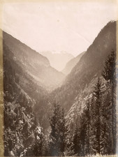 Autriche, vallée de Zemmgründ, vue sur l'entrée  Vintage albumin print  comprar usado  Enviando para Brazil