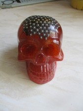 Resin skull ornament for sale  SOUTHSEA