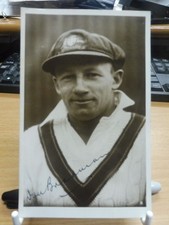 Bradman signed photograph for sale  HUDDERSFIELD