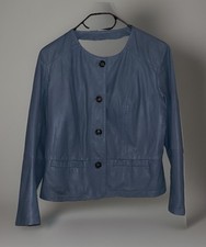 Lederjacke blau kurz gebraucht kaufen  Lübeck