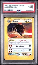 2003 Pokemon Crystal Golem Skyridge Reverse Foil Holo #148 PSA 4 EX-MT, usado comprar usado  Enviando para Brazil