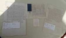 Antique documents concerning for sale  BUCKINGHAM