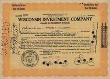 Wisconsin investment 1931 gebraucht kaufen  Bayreuth