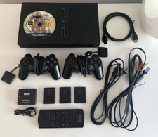 Pacote de console PS2 PlayStation 2 Fat + 4 jogos + conversor HDMI + 2 controles, usado comprar usado  Enviando para Brazil