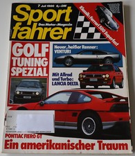 Sportfahrer 7/1986 VW Golf II Tuning Spezial, Pontiac Fiero GT, Opel Kadett GSi, usado comprar usado  Enviando para Brazil