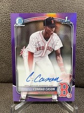🔥Conrad Cason 2025 Bowman roxo refator no cartão automático /250 Sox, usado comprar usado  Enviando para Brazil