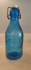 Garrafa de leite vintage azul Thatcher vidro azul absolutamente puro quarto Itália 1965, usado comprar usado  Enviando para Brazil