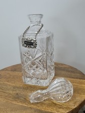 Jarra Brandy Cristal Vintage con Tapón, ARTÍCULO DE CALIDAD 29cm segunda mano  Embacar hacia Mexico