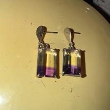 Vintage ametrine earrings for sale  VENTNOR