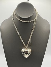 Puffed heart silver for sale  Norfolk