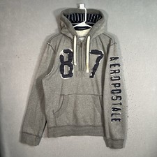 Suéter Aeropostale 87 1/4 com zíper adulto grande cinza moletom pulôver masculino comprar usado  Enviando para Brazil