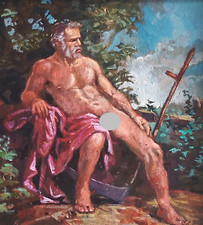 Peinture huile encadrée d'occasion  France