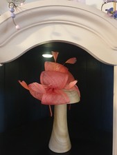 Coral pink fascinator for sale  ARBROATH