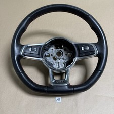 Usado, Volante manual 2015-2017 MK7 VW GTI couro preto multifuncional fabricante de equipamento original M9 comprar usado  Enviando para Brazil