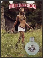 Fragrância True Religion anos 2000 impressão anúncio 2009 modelo cigano hippie comprar usado  Enviando para Brazil