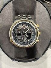 Usado, Relógio Citizens Navihawk A/T U680 masculino aço inoxidável pulseira de dois tons WR200 comprar usado  Enviando para Brazil